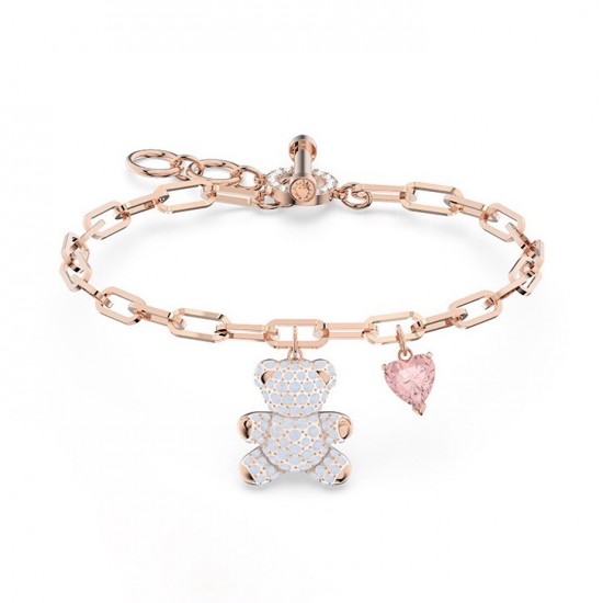 Swarovski Teddy Bracelet Pink Beer Rose Gold