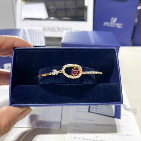 Swarovski Cariti Bracelet Red Bean Red Gold Tone Plated 5634699