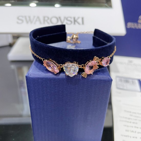 Swarovski Gema 520 Bracele Candy Pink Rose Gold Tone Plated 5626656