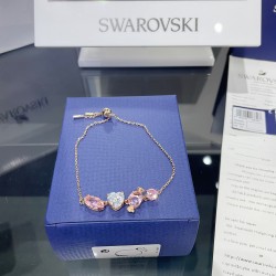 Swarovski Gema 520 Bracele Candy Pink Rose Gold Tone Plated 5626656