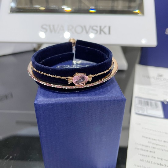 Swarovski Gema 520 Bracele Candy Pink Rose Gold Tone Plated 5630873