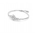 Swarovski Gema Bangle Mixed Cuts Flower White Rhodium Plated 5644681