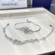 Swarovski Gema Bracelet Mixed Cuts Flower White Rhodium Plated 5644687