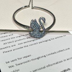 Swarovski Iconic Swan Bangle Swan Blue Rhodium Plated 5660595