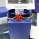 Swarovski Iconic Swan Bangle Swan Red Gold Tone Plated 5649774