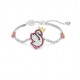 Swarovski Pop Swan Bracelet Swan Pink Rhodium Plated 5650188