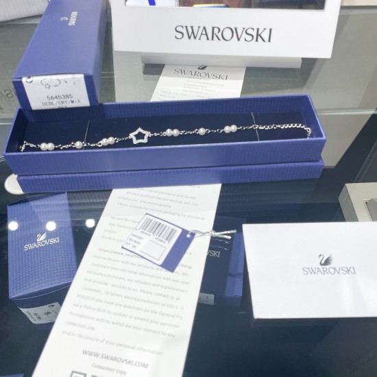 Swarovski Stella Bracelet Star White Rhodium Plated 5645385