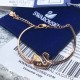 Swarovski Swan Bangle White Rose Gold Tone Plated 5142752