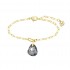 Swarovski T Bar Bracelet Gray Gold Tone Plated 5566149