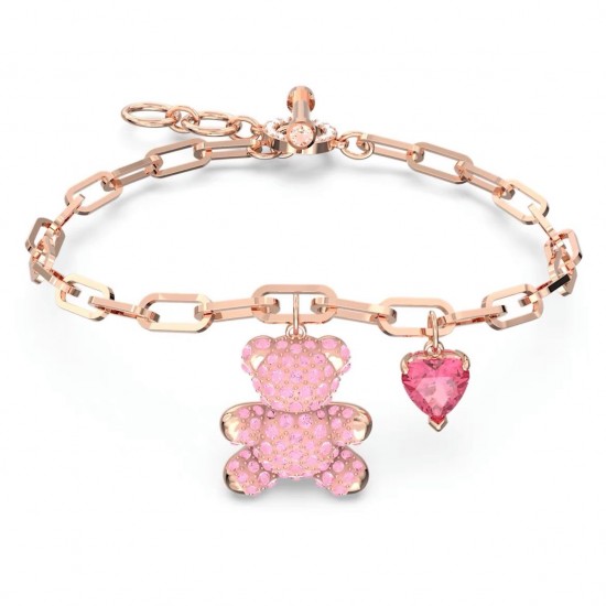 Swarovski Teddy Bracele Bear Pink Rose Gold Tone Plated 5642978