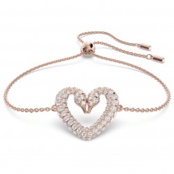 Swarovski Una Bracele Heart Medium Rose Gold Tone Plated 5628658