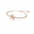 Swarovski Volta Bangle Bow White Rose Gold Tone Plated 5647565