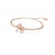 Swarovski Volta Bangle Bow White Rose Gold Tone Plated 5647565