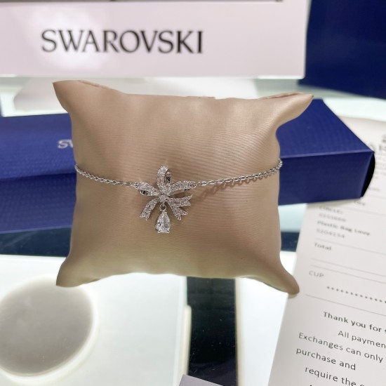 Swarovski Volta Bracelet Bow White Rhodium Plated 5647581