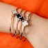 Van Cleef & Arpels Alhambra Of Gold/Silver With Black Bracelets 3 Colors 