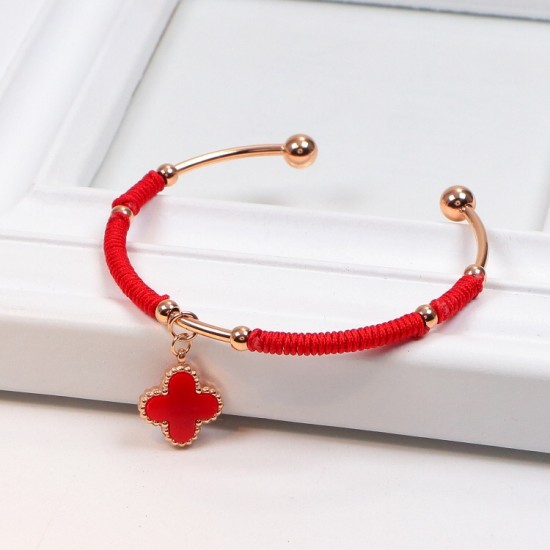 Van Cleef & Arpels Alhambra Of Red Bracelets