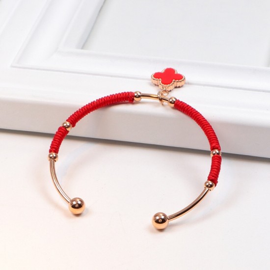 Van Cleef & Arpels Alhambra Of Red Bracelets