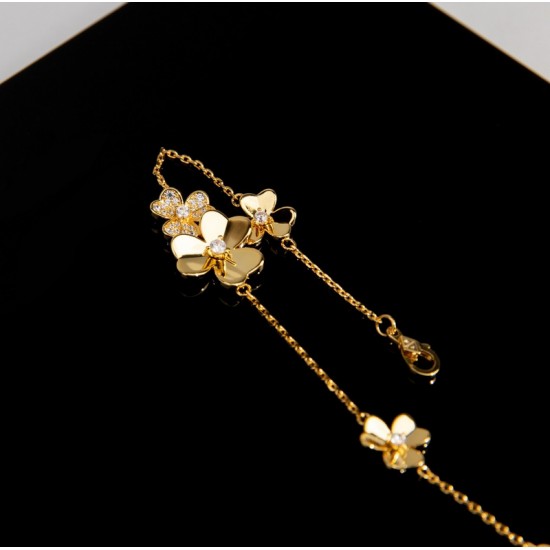 Van Cleef & Arpels Frivole Gold VCA Bracelets 5 Flowers