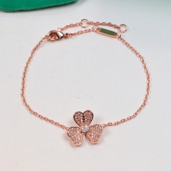 Van Cleef & Arpels Frivole Of Rose Gold With Silver/Gold Bracelets 3 Colors