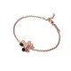 Van Cleef & Arpels Frivole Of Rose Gold With Silver/Gold Bracelets 3 Flowers