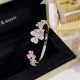 Van Cleef & Arpels Frivole Silver And Gold Bracelets 3 Colors