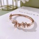 Van Cleef & Arpels Frivole Silver Rose And Gold Bracelets 3 Colors