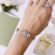 Van Cleef & Arpels Frivole White Gold And Gold VCA Bracelets 5 Flowers