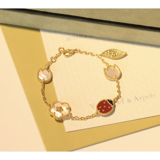 Van Cleef & Arpels Lucky Spring Of Rose Gold Bracelets