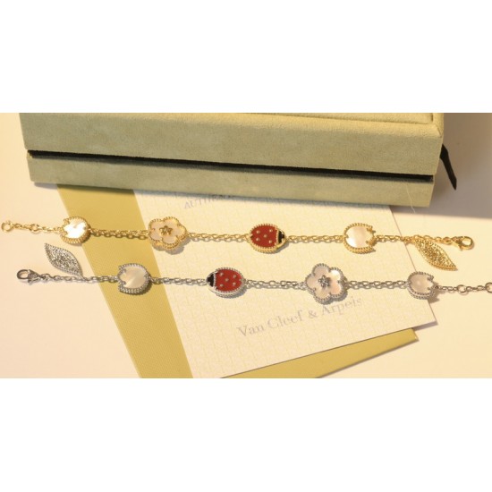 Van Cleef & Arpels Lucky Spring Of Rose Gold Bracelets