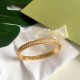 Van Cleef & Arpels Perlee Diamond Of Gold Bracelets/Rose Gold And Silver 3 Colors