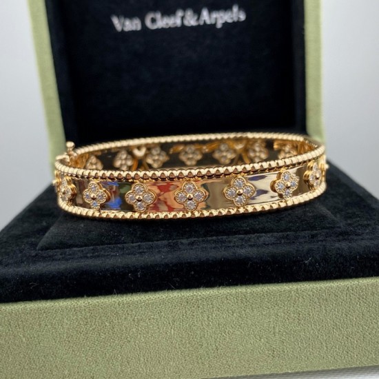 Van Cleef & Arpels Perlee Gold And Rose Gold/Silver Bracelets 3 Colors