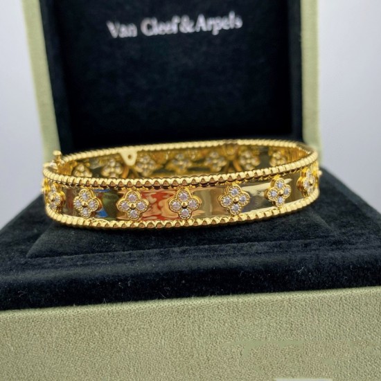 Van Cleef & Arpels Perlee Gold And Rose Gold/Silver Bracelets 3 Colors