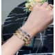 Van Cleef & Arpels Perlee Gold And Silver/Rose Gold Bracelets 3 Colors