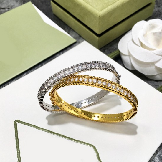 Van Cleef & Arpels Perlee Gold/Silver Bracelets 2 Colors