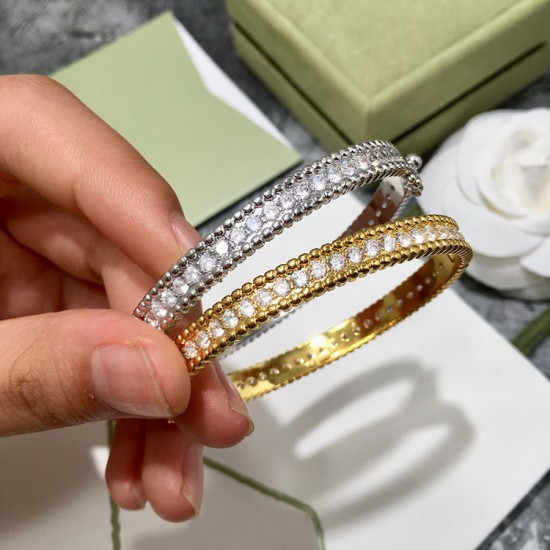 Van Cleef & Arpels Perlee Gold/Silver Bracelets 2 Colors