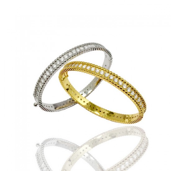 Van Cleef & Arpels Perlee Gold/Silver Bracelets 2 Colors