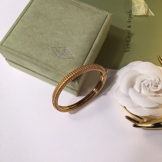 Van Cleef & Arpels Perlee Silver And Gold With Rose Gold Bracelets 3 Colors