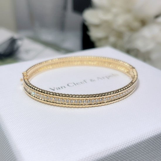 Van Cleef & Arpels Perlee Silver Gold With Rose Gold Bracelets 3 Colors