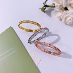 Van Cleef & Arpels Perlee Silver Rose And Gold Bracelets 3 Color 