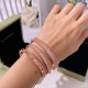 Van Cleef & Arpels Perlee Silver Rose And Gold Bracelets 3 Color