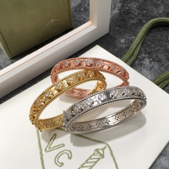 Van Cleef & Arpels Perlee Sweet Colovers Gold/Silver/Rose Gold Bracelets