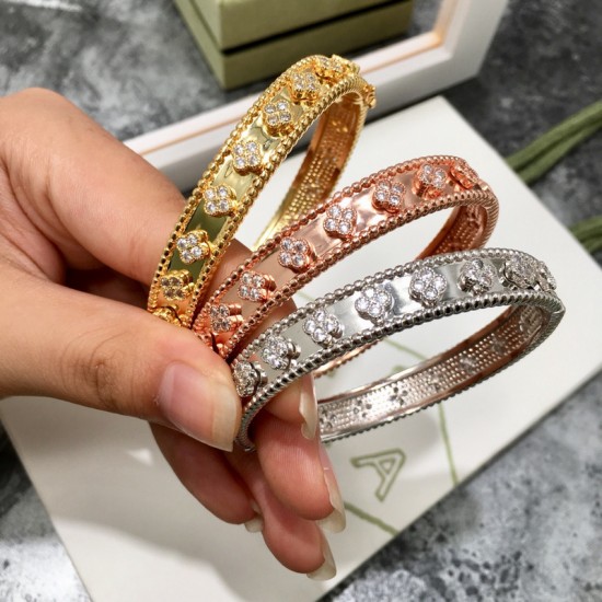 Van Cleef & Arpels Perlee Sweet Colovers Gold/Silver/Rose Gold Bracelets