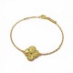 Van Cleef & Arpels Sweet Alhambra Gold And Rose Gold With Silver VCA Bracelets 3 Colors