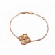 Van Cleef & Arpels Sweet Alhambra Gold And Rose Gold With Silver VCA Bracelets 3 Colors