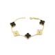 Van Cleef & Arpels Sweet Alhambra Gold Black With Blue/Red VCA Bracelets 7 Colors