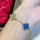 Van Cleef & Arpels Sweet Alhambra Gold/Blue VCA Bracelets 2 Colors