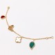 Van Cleef & Arpels Sweet Alhambra Gold Green White VCA Bracelets