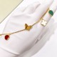 Van Cleef & Arpels Sweet Alhambra Gold Green White VCA Bracelets