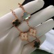 Van Cleef & Arpels Sweet Alhambra Rose Gold/Green VCA Bracelets