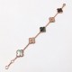 Van Cleef & Arpels Sweet Alhambra Rose Gold/Green VCA Bracelets